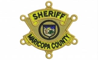 MCSO - Maricopa County Sheriff's Office - EMBROIDERED Shirt Badge